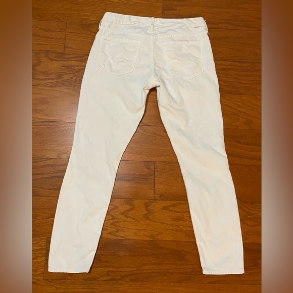 Mother The Looker Mirror Mirror Size 30 white jeans (tag 26) Act 30x27 - Picture 1 of 11